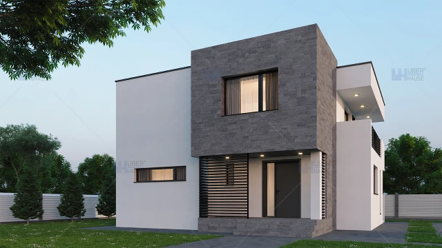 Proiect casa parter + etaj (119 mp) - Cubiqa Proiect casa parter + etaj (119 mp) - Cubiqa